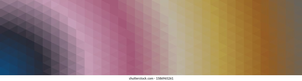 Classic Blue Abstract trianglify Generative Art background illustration