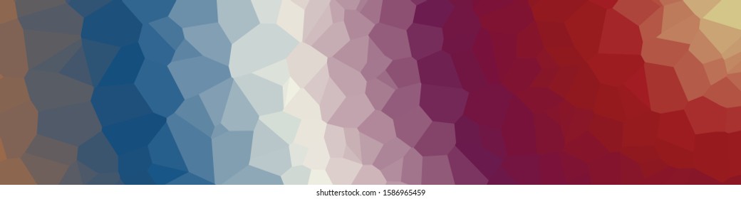 Classic Blue Abstract trianglify Generative Art background illustration