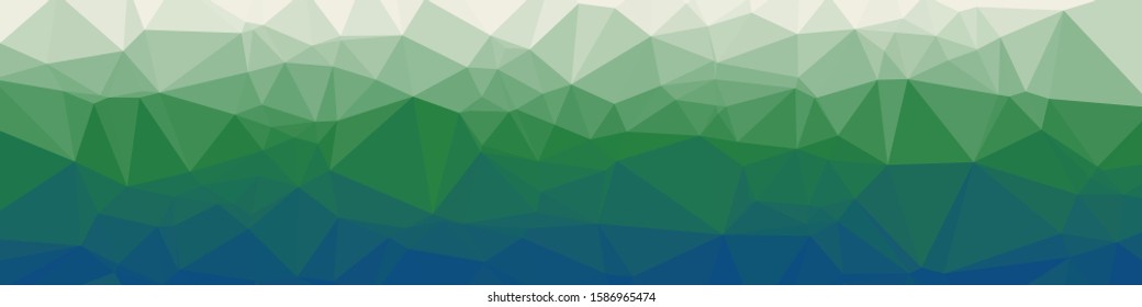 Classic Blue Abstract trianglify Generative Art background illustration