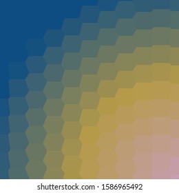 Classic Blue Abstract trianglify Generative Art background illustration