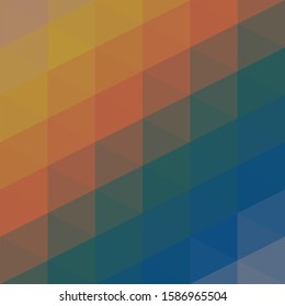 Classic Blue Abstract trianglify Generative Art background illustration