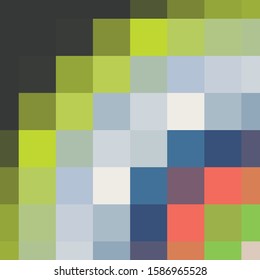 Classic Blue Abstract trianglify Generative Art background illustration