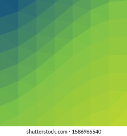 Classic Blue Abstract trianglify Generative Art background illustration