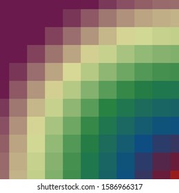 Classic Blue Abstract trianglify Generative Art background illustration