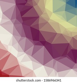 Classic Blue Abstract trianglify Generative Art background illustration