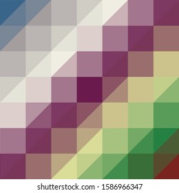 Classic Blue Abstract trianglify Generative Art background illustration