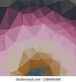 Classic Blue Abstract trianglify Generative Art background illustration