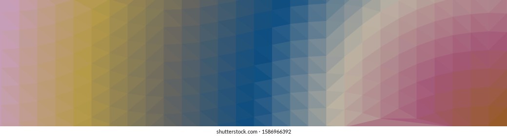 Classic Blue Abstract trianglify Generative Art background illustration