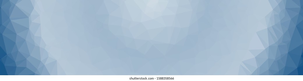 Classic Blue Abstract trianglify Generative Art background illustration