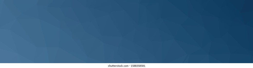 Classic Blue Abstract trianglify Generative Art background illustration