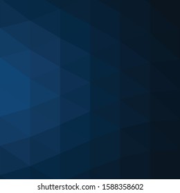 Classic Blue Abstract trianglify Generative Art background illustration