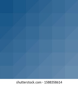 Classic Blue Abstract trianglify Generative Art background illustration
