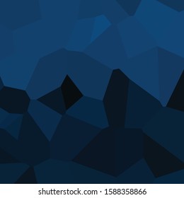 Classic Blue Abstract trianglify Generative Art background illustration