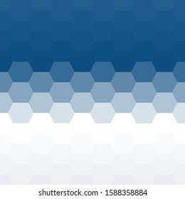 Classic Blue Abstract trianglify Generative Art background illustration