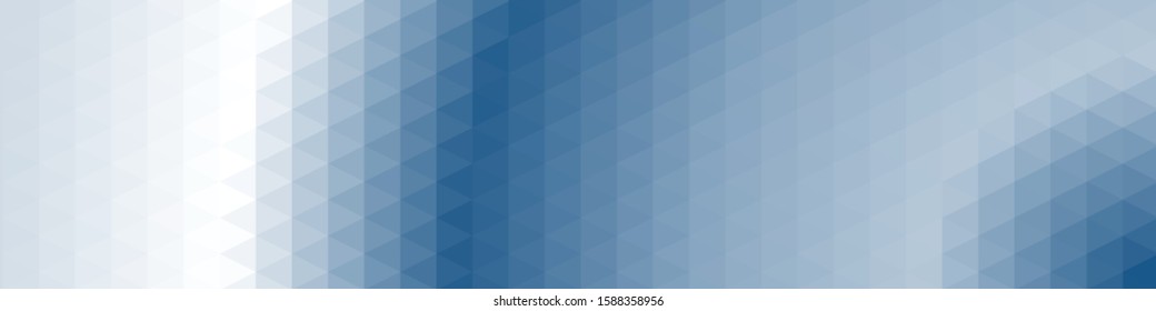 Classic Blue Abstract trianglify Generative Art background illustration
