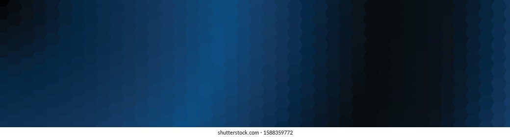 Classic Blue Abstract trianglify Generative Art background illustration