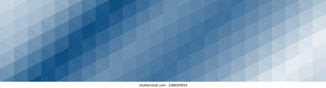 Classic Blue Abstract trianglify Generative Art background illustration