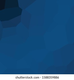 Classic Blue Abstract trianglify Generative Art background illustration