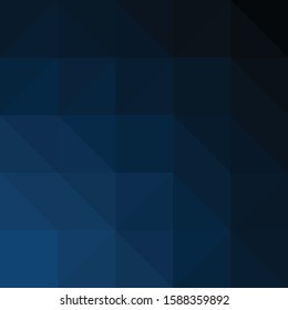 Classic Blue Abstract trianglify Generative Art background illustration