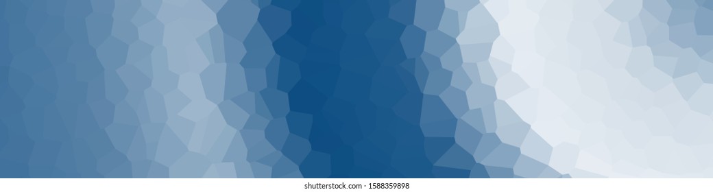 Classic Blue Abstract trianglify Generative Art background illustration