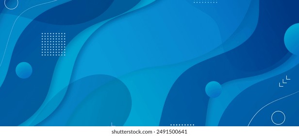 Classic blue background abstract style vector design in eps 10