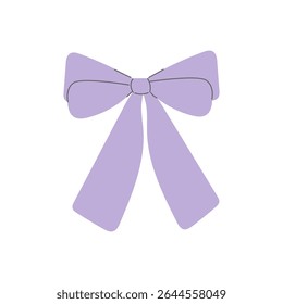 Classic blue bow illustration with elegant loops and tails. Great for invitations, fashion accents, and kids’ themes.