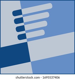 Classic Blue color pattern. Concept for cool tones