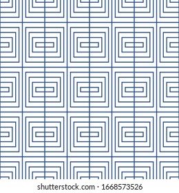 Classic blue - color of the year 2020 for fashion. abstract monochromatic design seamless patterns. Graphic modern pattern. Simple graphic design.