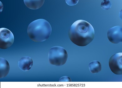 Classic blue color of the year 2020.Vector design.