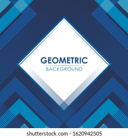 Classic blue geometric abstract vector background. suitable for advertising, poster, cover, print, artwork etc