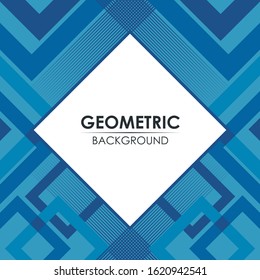 Classic blue geometric abstract vector background. suitable for advertising, poster, cover, print, artwork etc