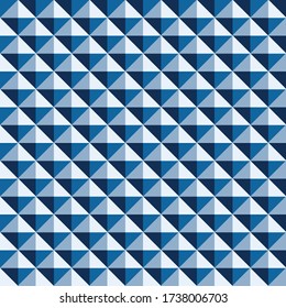 Patrón sin soldadura del vector geométrico azul clásico