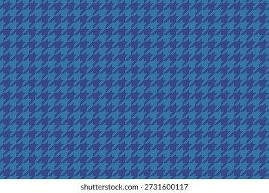 Patrón de pata de gallo azul clásico.  Perfecto para fondos, diseño textil o proyectos de moda.  Esta textura repetitiva ofrece una estética sofisticada y atemporal.