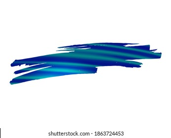 Classic Blue and Indigo Abstract Fluid Splash.  Vector Brush Stroke. Isolated Splash on White Backdrop. Watercolor Textured Background. Sale Banner Brushstroke. Gradient Paintbrush.