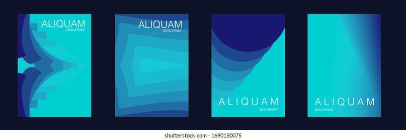 Diseño minimal clásico azul e índigo fluido. Plantilla de vectores abstractos. Fondo empresarial. Textura líquida geométrica. Textura de degradado de papel pintado. El Lujoso Volante De Lujo.