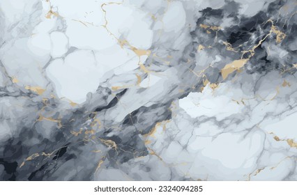 Textura clásica de mármol azul, diseño abstracto de vectores de textura de mármol