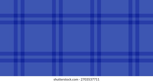 Classic blue plaid background. Clean, geometric design, suitable for fashion, web design, or abstract concepts. Versatile pattern for creative projects.