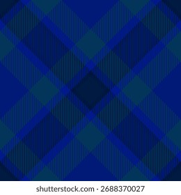 Padrão de xadrez azul clássico. Textura perfeita, design elegante. Ideal para fundos, têxteis, embalagem, moda. Representa tradição e elegância.