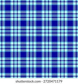Klassisches blaues kariertes Muster. Zeitlose Tartan-Textur, ideal für Hintergründe, Stoffe, Bekleidung und Grafikdesign-Projekte. Vielseitig für beide Print digital.
