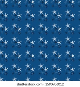 Classic blue seamless pattern design. Trend 2020 color of the year. Can use for print, template, fabric, presentation, textile, banner, poster