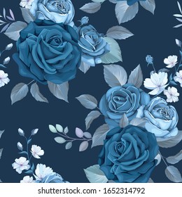 diseño de patrones azul clásico y transparente
