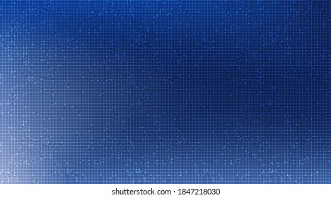 Classic Blue Technology Background,Hi-tech Digital and Communication Concept design,Free Space For text in put,Vector illustration.