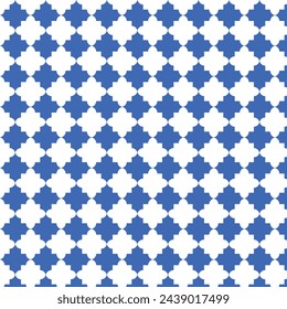 Classic Blue Turkish Mosque Window Vector Seamless Pattern of Moorish Tillable mosaic background in Islamic style.
Islamic window grid design of lantern