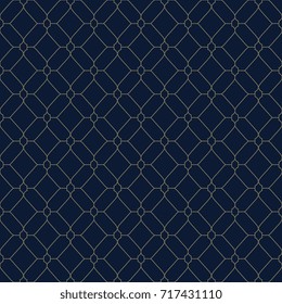 Classic blue wallpaper background abstract line shape diamond motif pattern. Elegant rhombus design simple geometric linear allover print block for fabric textile, wrapping cloth, upholstery.