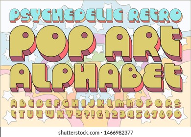 A classic bold pop culture retro font that conjures the feel of the 1960s and 1970s. The letters of the alphabet are bold and offbeat.