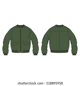 Classic Bomber Jacket Template