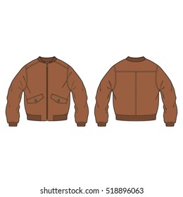 Classic Bomber Jacket Template