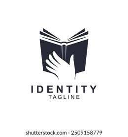 classic book story logo inspiration.  It can be suitable for everything related to education, library, or books.