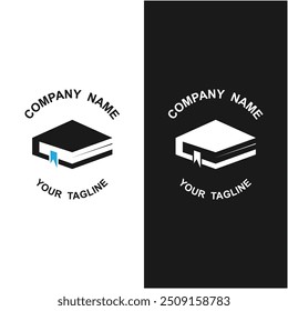 classic book story logo inspiration.  It can be suitable for everything related to education, library, or books.
