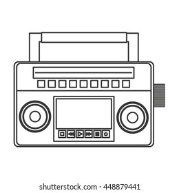 Classic Boom Box Icon Stock Vector (Royalty Free) 448879441 | Shutterstock